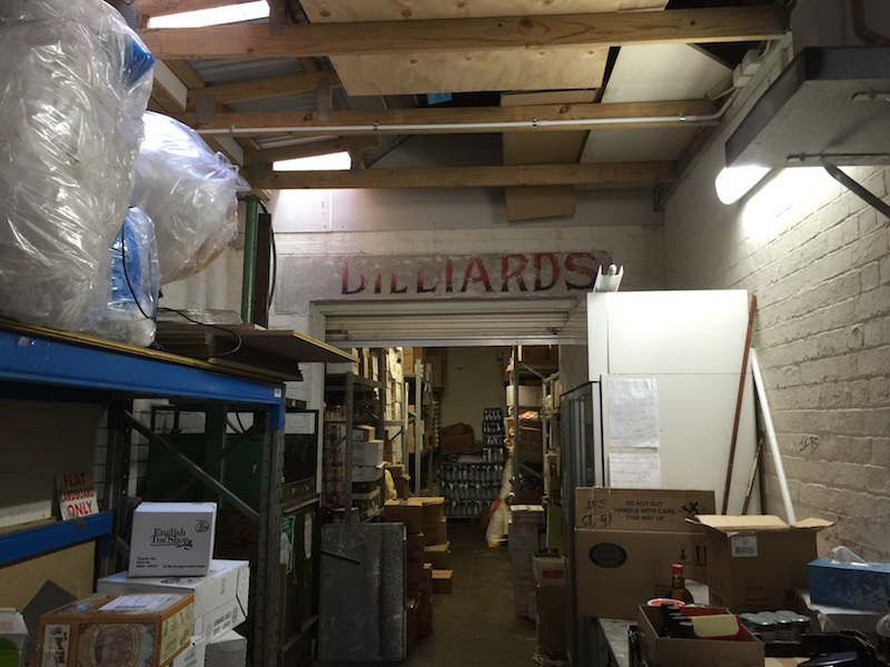 billiards sign