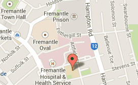 Alma St map