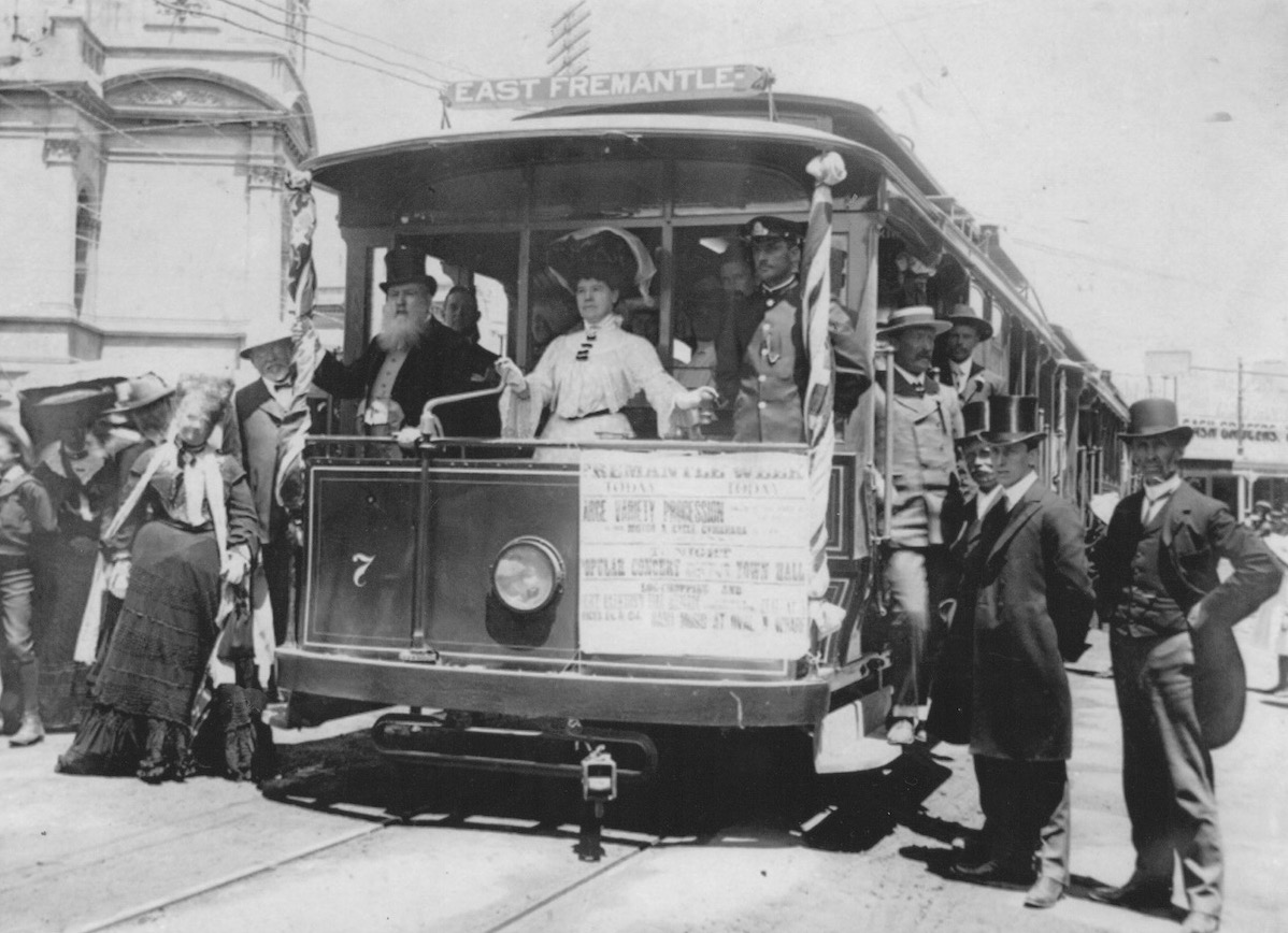 first tram