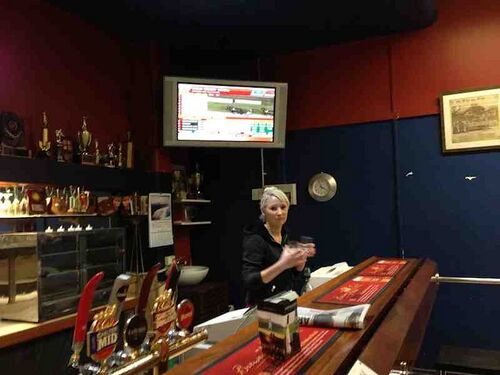 Jessica, barmaid at the Workers Club.