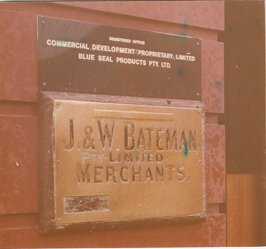 Registration plaque.