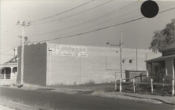 Rear of shop on corner with Solomon Street