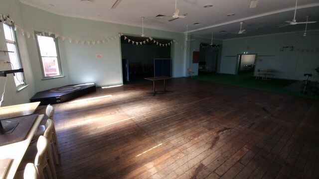 2024: Upstairs social hall.